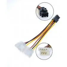 ADAPTADOR MOLEX DOBLE A PCI-E 8 PINES 6+2