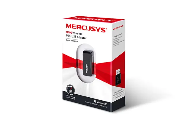ANTENA USB WiFi 4 MERCUSYS MW300UM N300