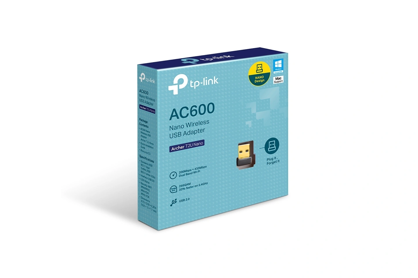 ANTENA USB WiFi 5 TP-LINK ARCHER T2U NANO AC600