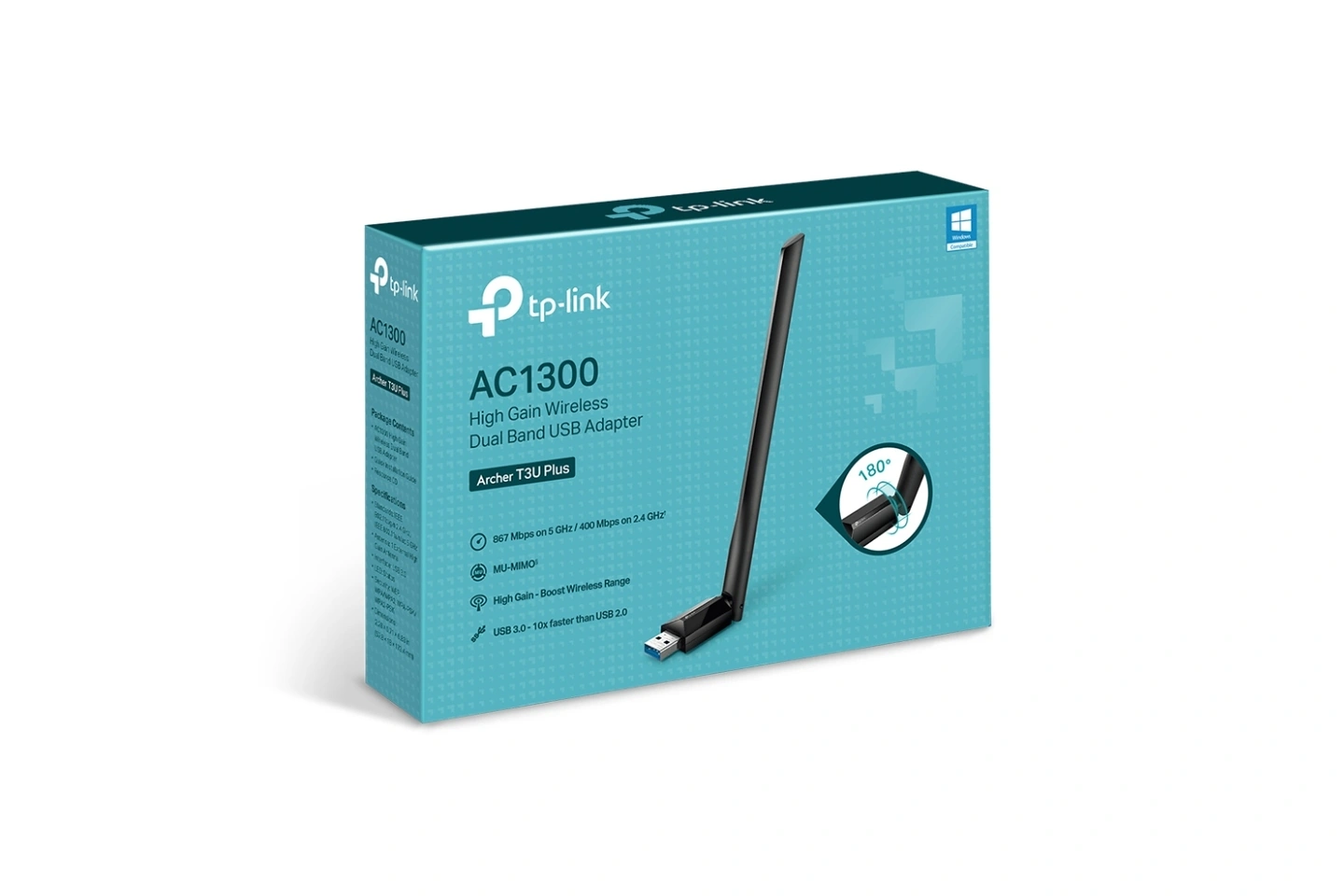 ANTENA USB WiFi 5 TP-LINK T3U PLUS AC1300 Dual Band
