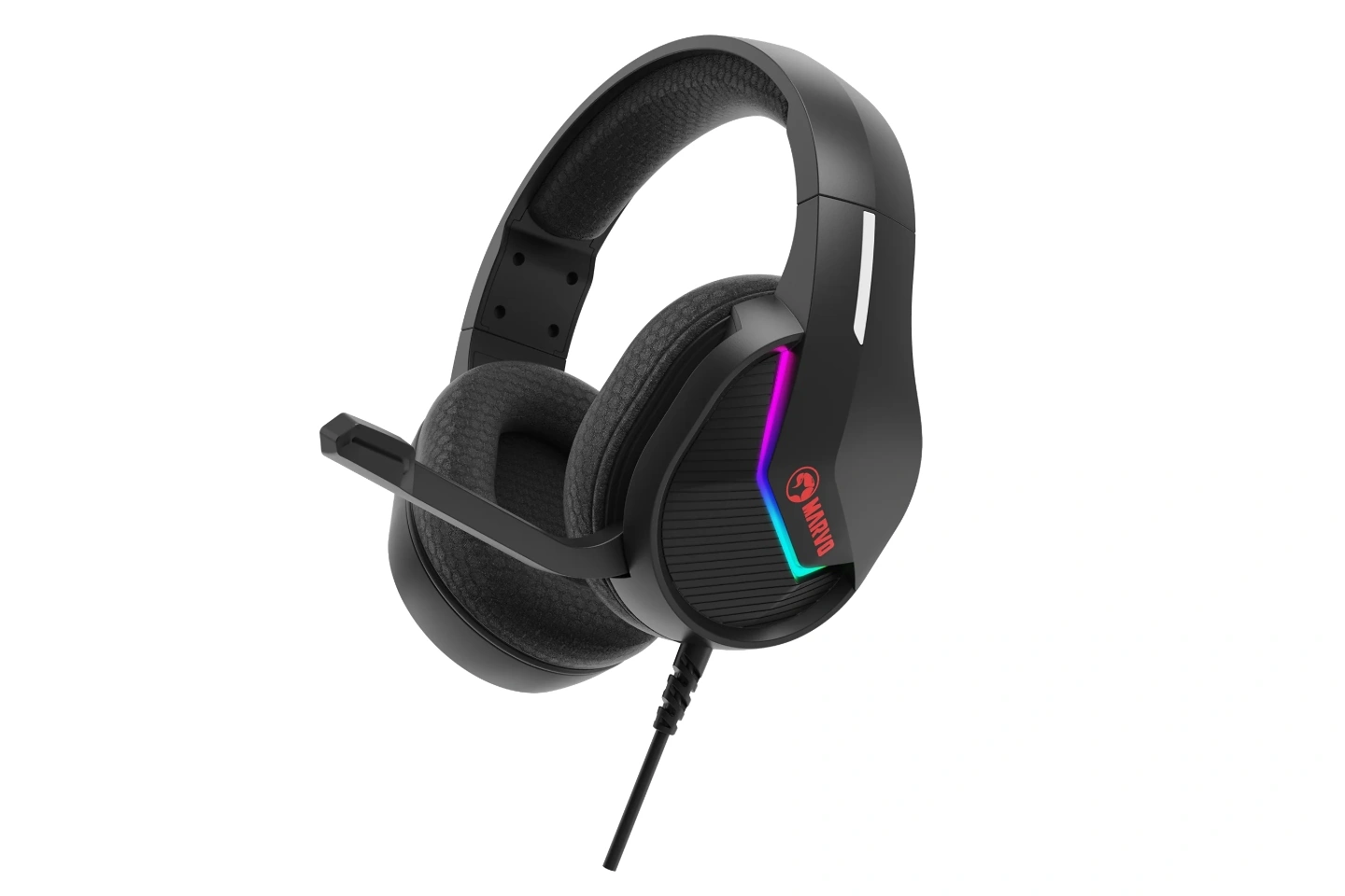 AUDIFONO MARVO TACTIC 40 H8618 BK RGB ESTATICO USB