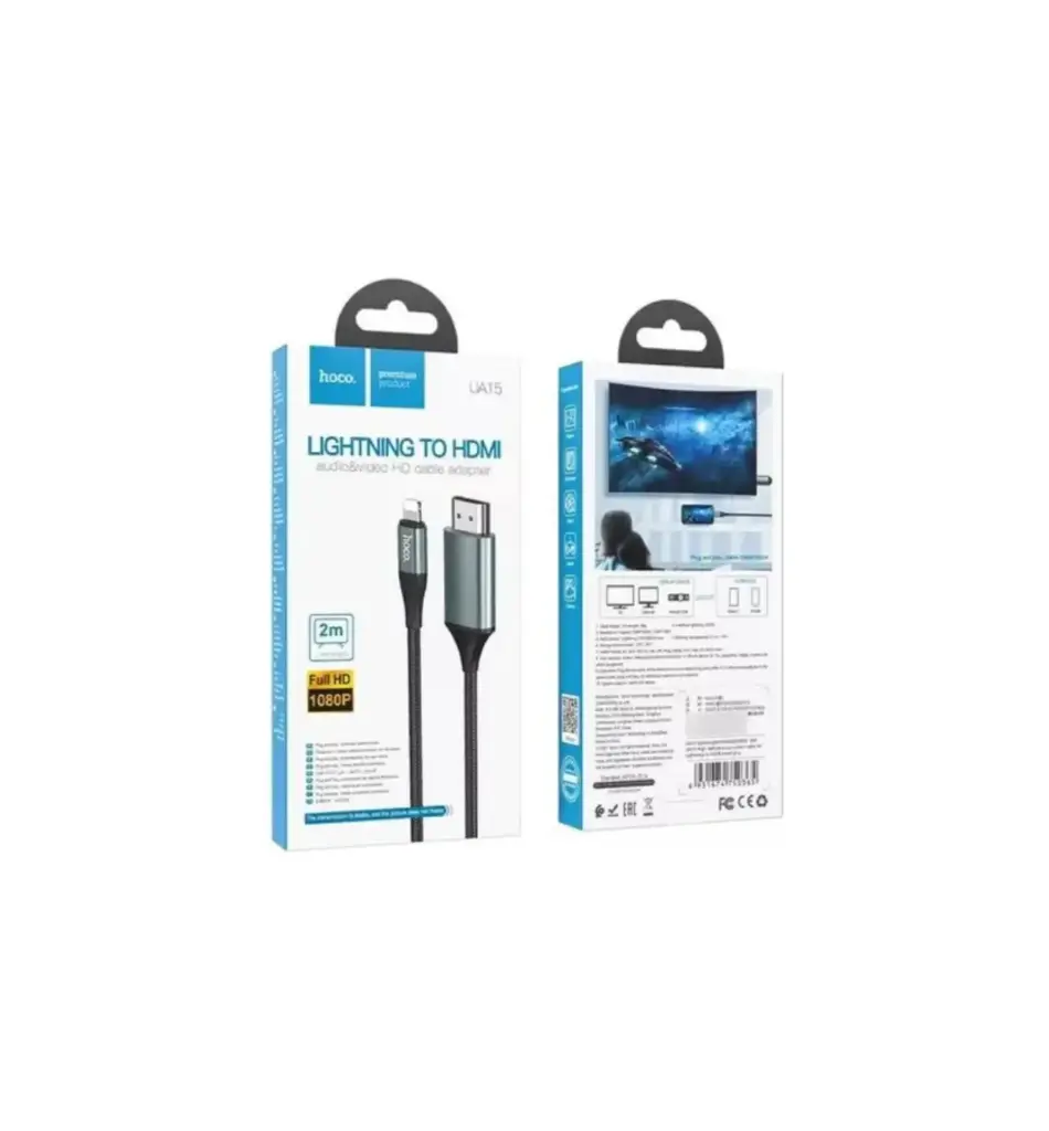CABLE LIGHTNING A HDMI HOCO UA15
