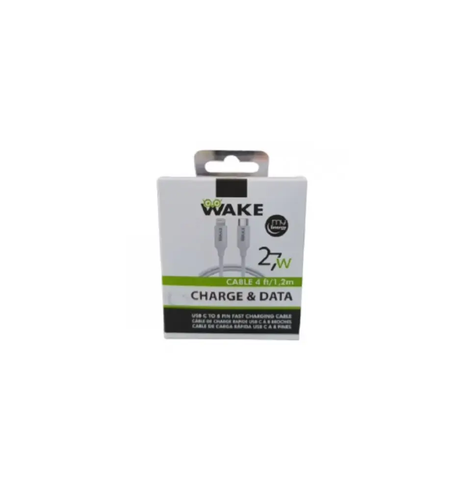 CABLE WAKE TIPO C A 8 PINES 1.8m 27W