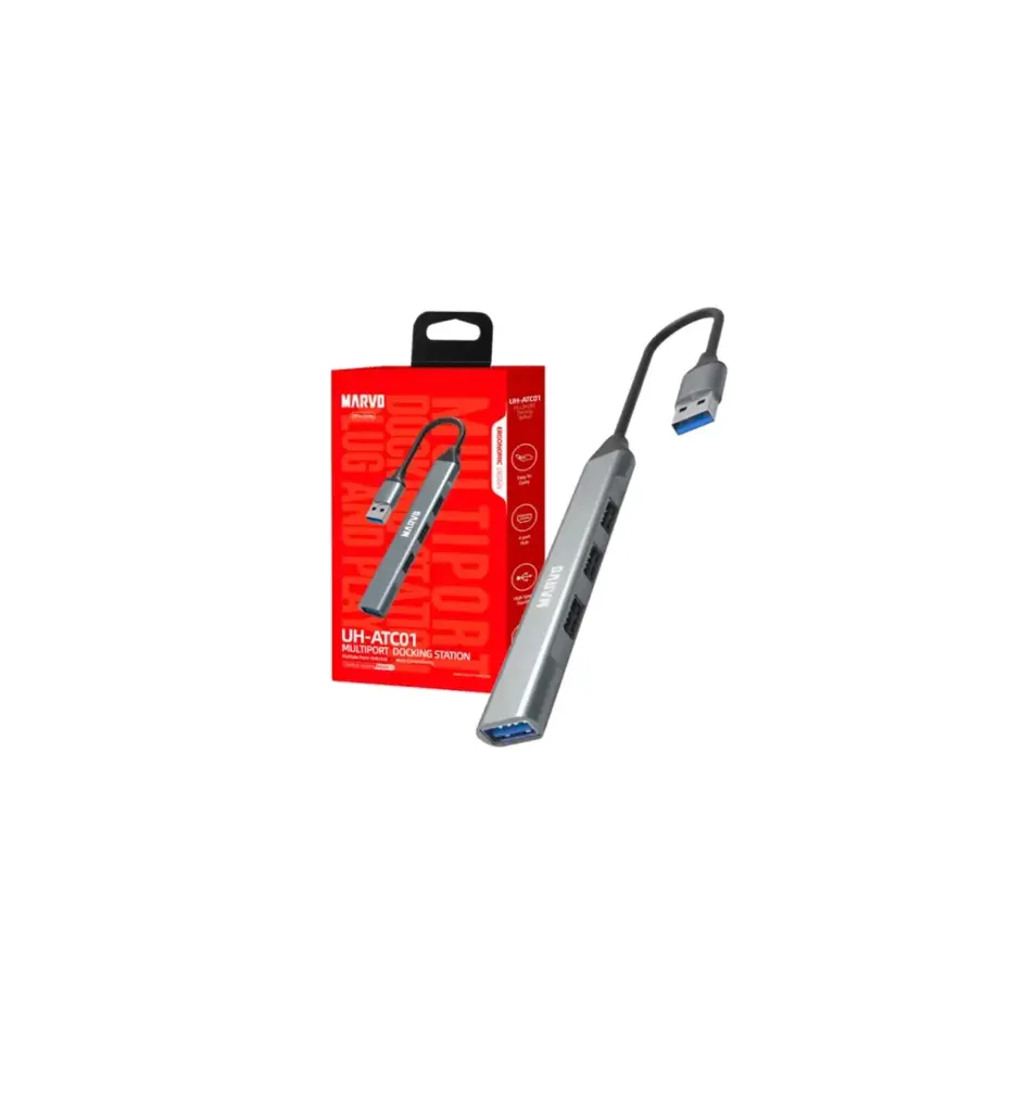 HUB USB MARVO UH-ATC01 4 PUERTOS USB 3.0