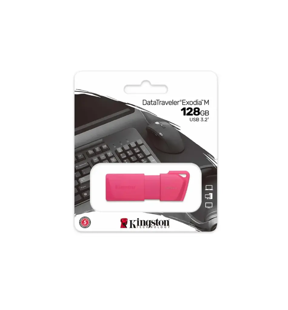 PENDRIVE KINGSTONE 128GB USB 3.2 EXODIA NEON ROSA