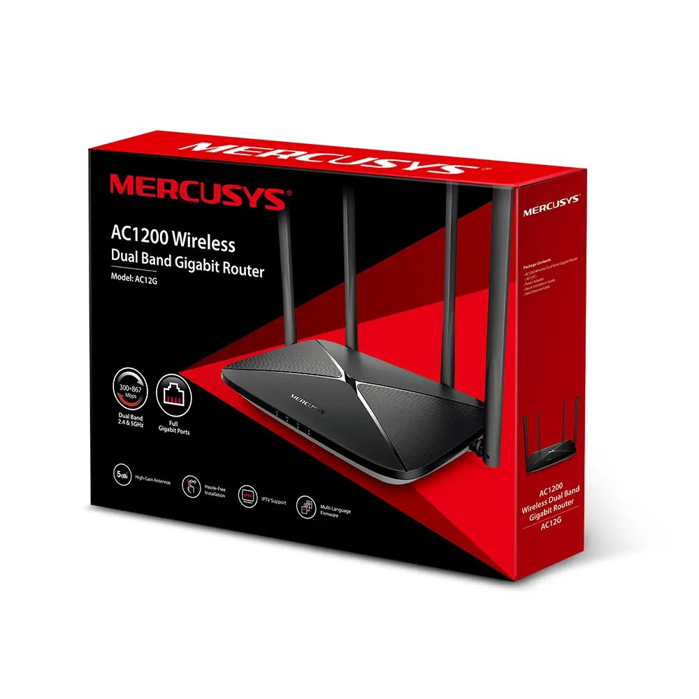 ROUTER MERCUSYS AC1300 AC12G WiFi 5