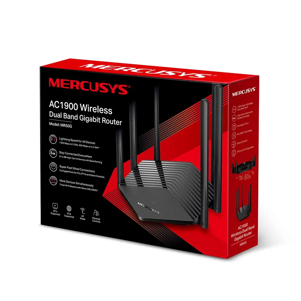 ROUTER MERCUSYS MR50G AC1900 WiFi 5