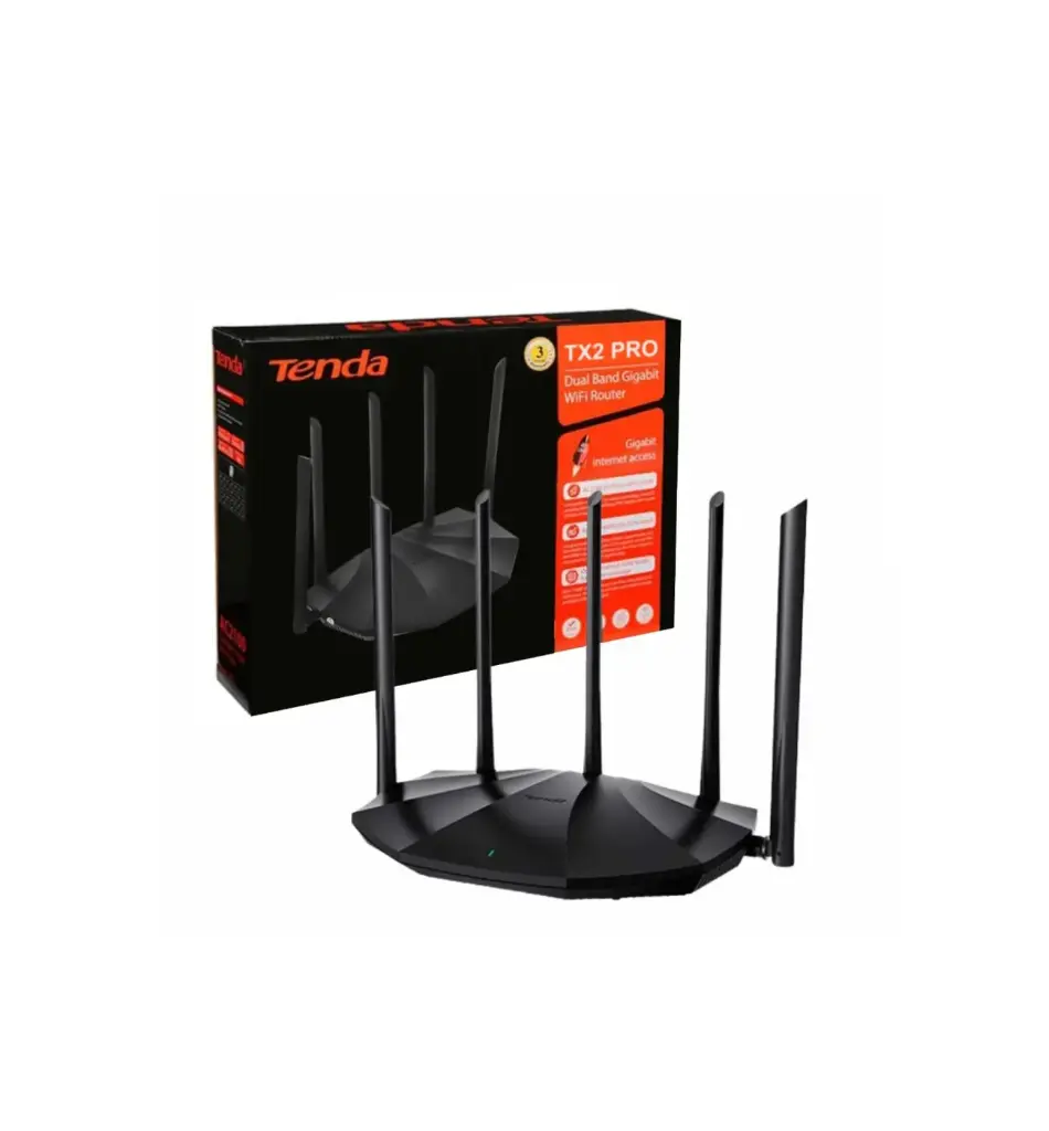 ROUTER TENDA TX12 PRO AX3000 5 ANTENAS WiFi 6