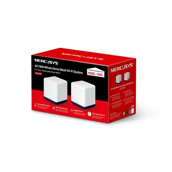 SISTEMA MESH MERCUSYS H50G AC1900 (2 PACK) WiFi 5
