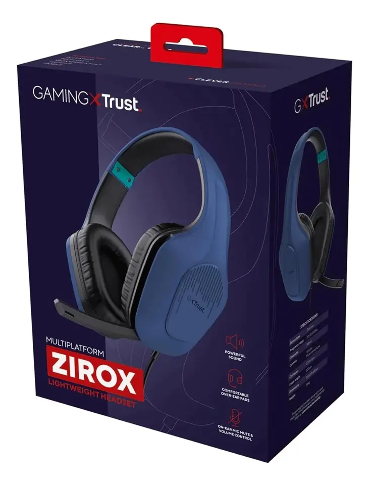 AUDIFONO TRUST GXT 415 ZIROX PARA PC BLUE