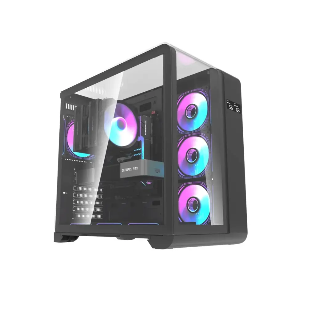CASE LEADERTECH GAMING WARMACHINE L280-G BLACK