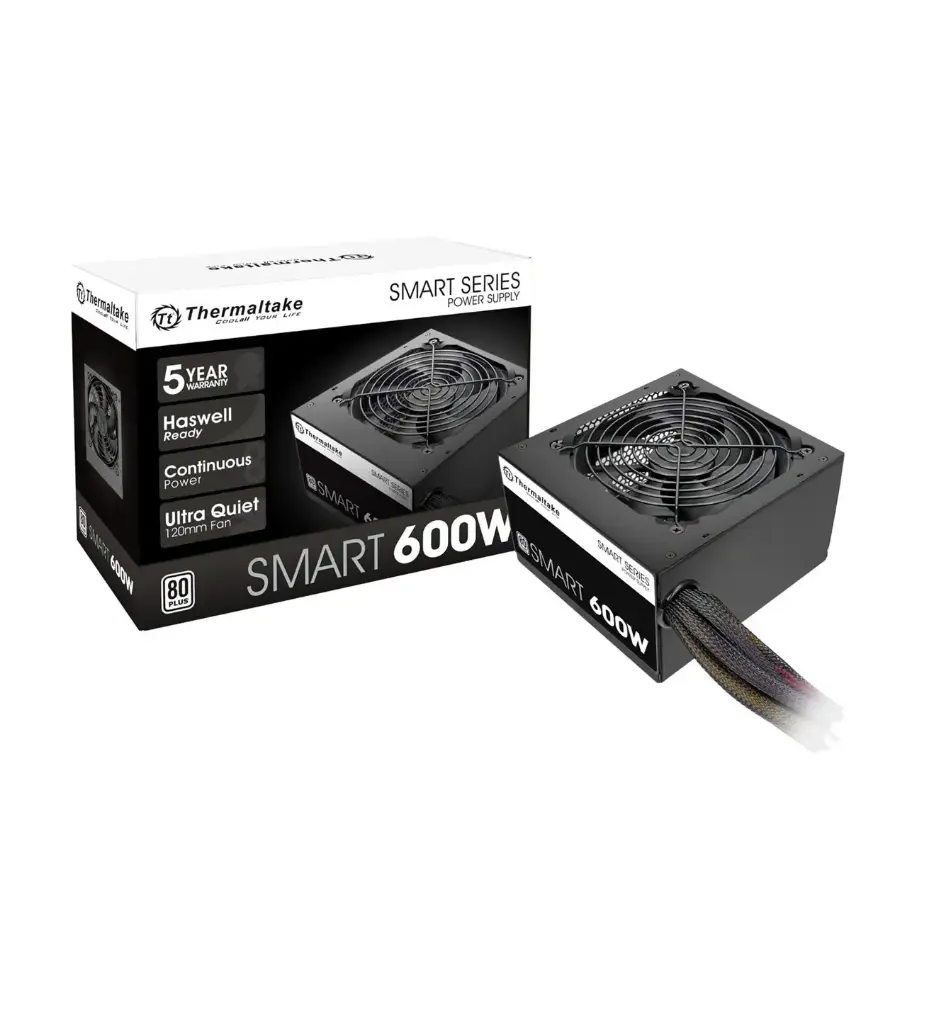 FUENTE DE PODER TERMALTAKE  600W 80+BLANCA PLUS  