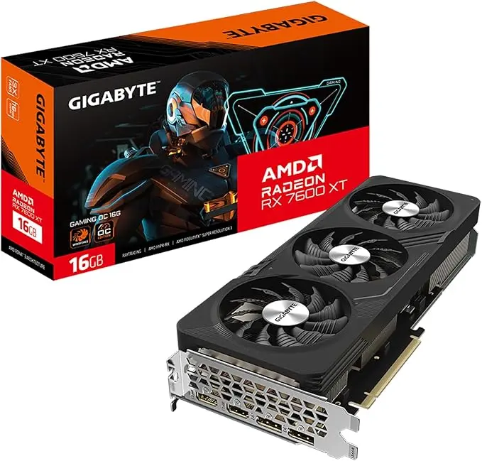 Tarjeta de Video GIGABYTE RADEON RX 7600 XT Gaming OC 16GB  128-bit GDDR6