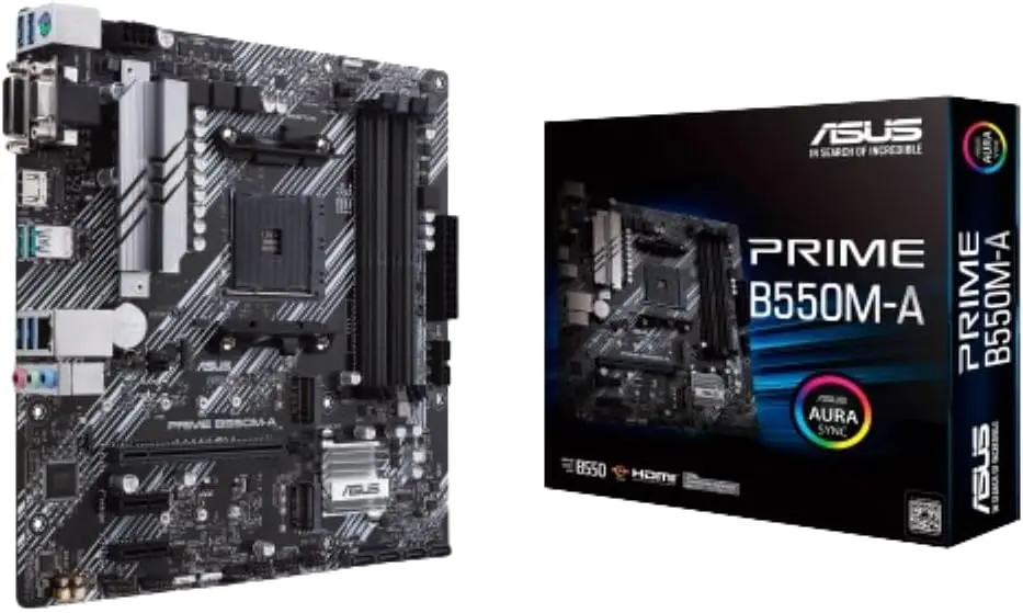 Tarjeta Madre GAMING ASUS PRIME B550M AM4  MicroATX
