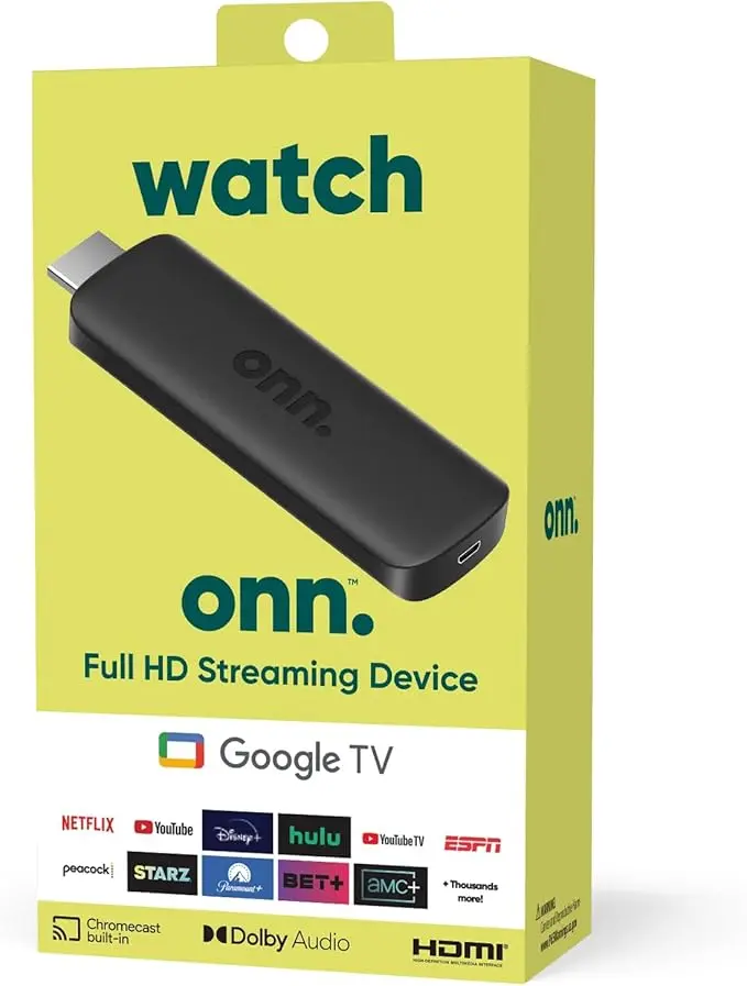 ONN. WATCH ANDROID TV HD STICK