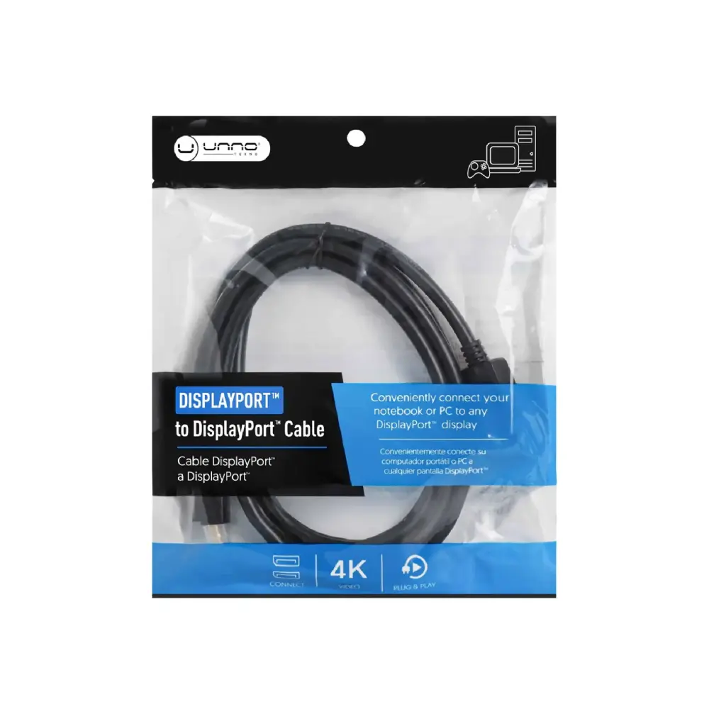 CABLE DISPLAY PORT UNNO TECHNO 1.8