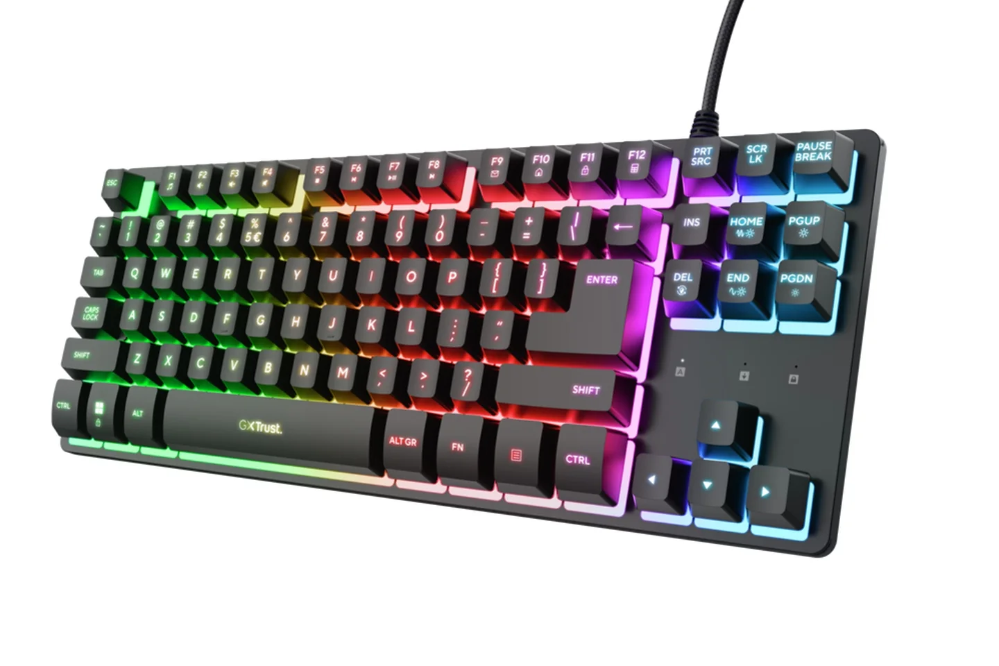 TECLADO GAMING TRUST GXT 833 THADO TKL USB ANTI-GHOSTING NEGRO 24067-02