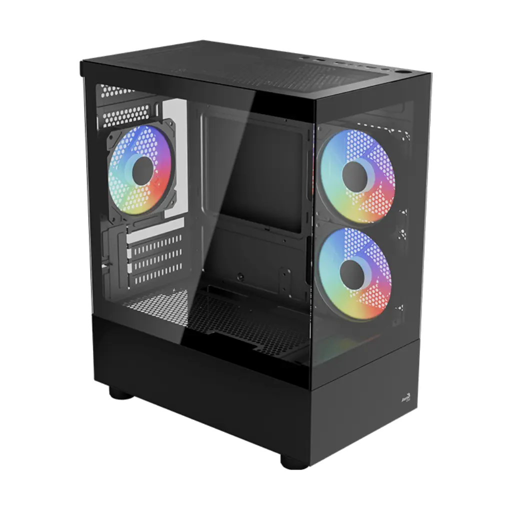 CASE RGB AEROCOOL VIEWPORT MINI TOWER CON FAN COOLER g-bk-v2