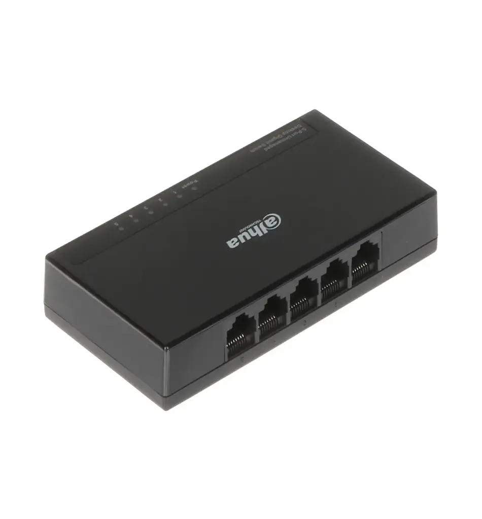 SWITCH DAHUA DH-DF1005L-5GT-L 5 PUERTOS GIGABIT 10/100MB