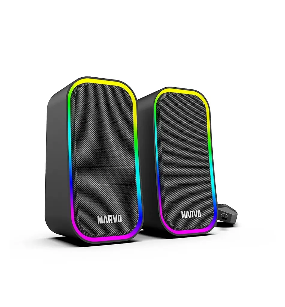 CORNETA GAMER MARVO HAVOC 20  SG-285BK  LED RGB 3W DUAL 