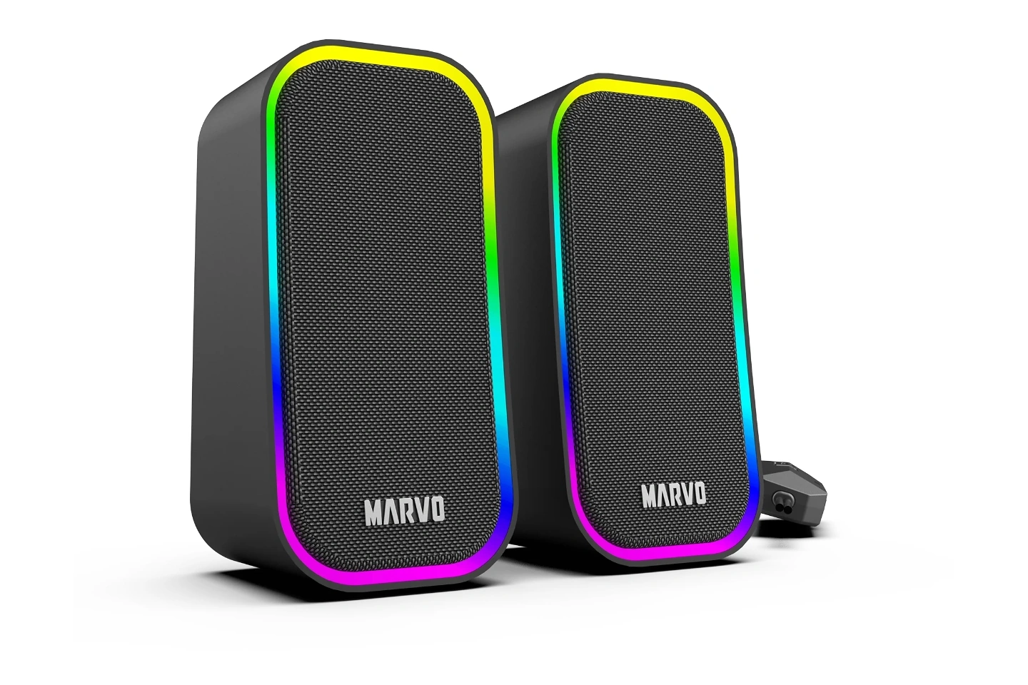 CORNETA GAMER MARVO HAVOC 20  SG-285BK  LED RGB 3W DUAL 