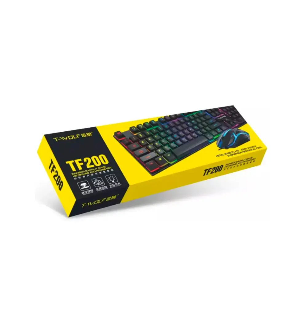 TWOLF COMBO TF200 RGB MOUSE+TECLADO