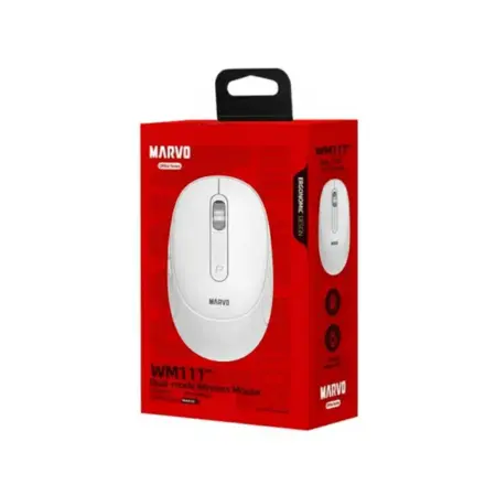 MOUSE MARVO INAL WM111 BLANCO RECARGABLE  