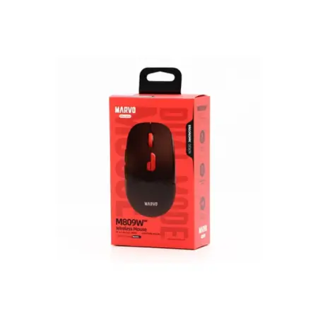 MOUSE MARVO INAL M809W NEGRO RECARGABLE   