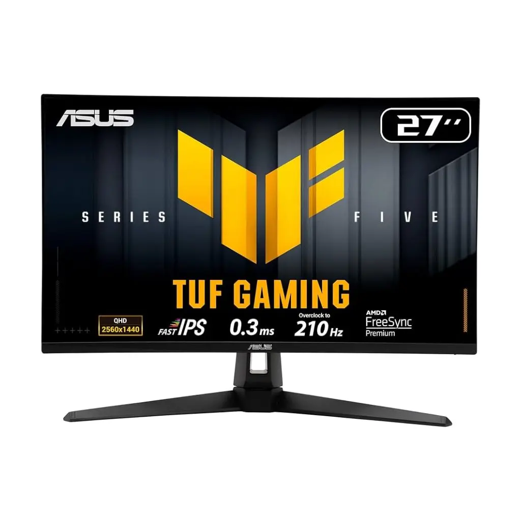 MONITOR ASUS 27" TUF GAMING 1440P QHD 2560X1440 210HZ OC 0.3MS IPS FREESYNC VG27AQ5A