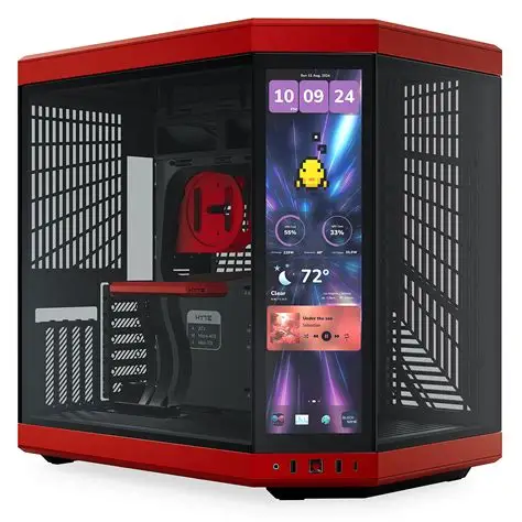 CASE HYTE Y70 TOUCH INFINITE  CON PANTALLA TOUCH 14.9" ROJO
