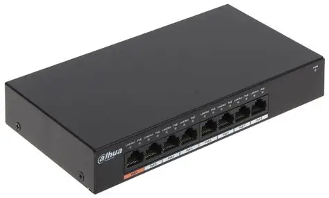 SWITCH DAHUA DH-PFS3008-8GT 10/100/1000 Mbps 8 PUERTOS METALICO