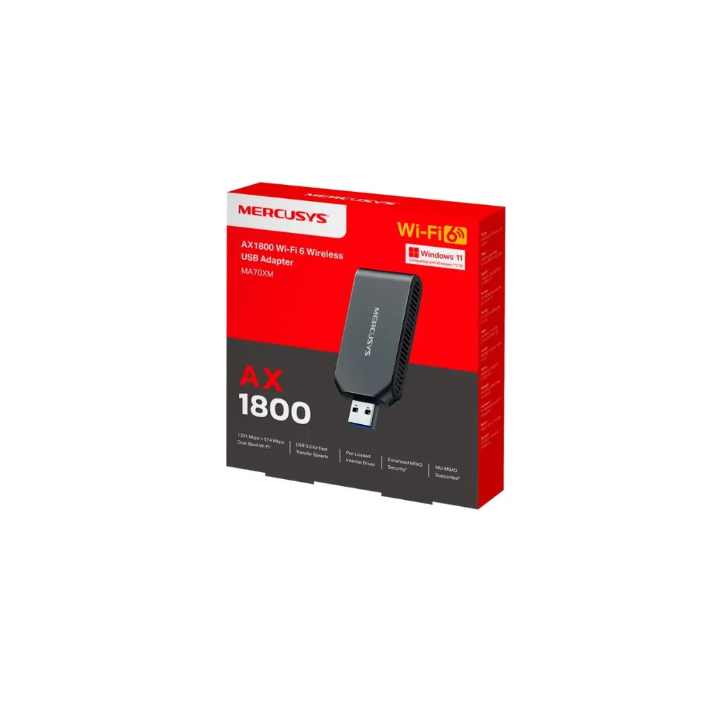 ANTENA USB WiFi 6 MERCUSYS AX1800 MA70XM