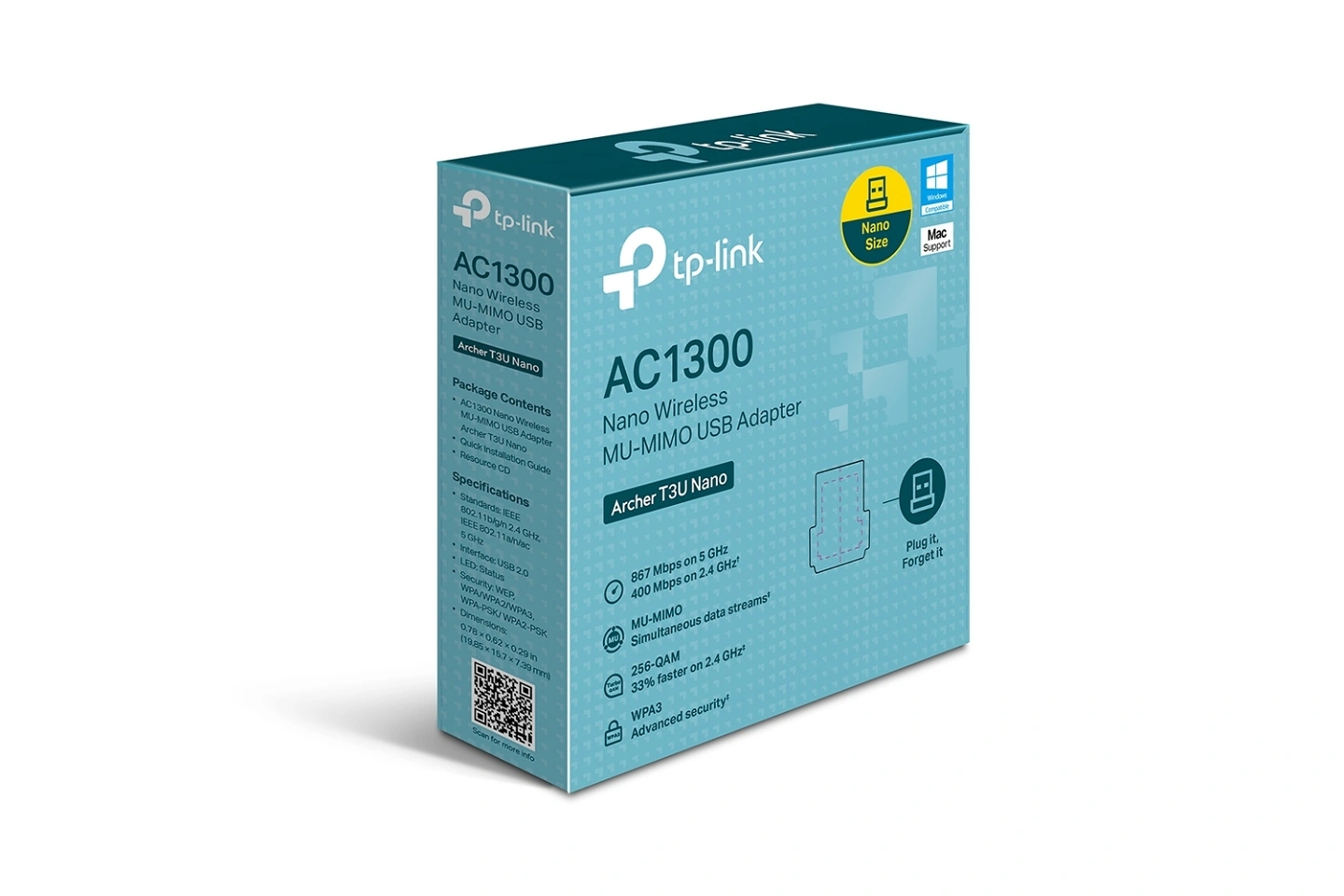 ANTENA USB WiFi 5 TP-LINK ARCHER T3U NANO AC1300