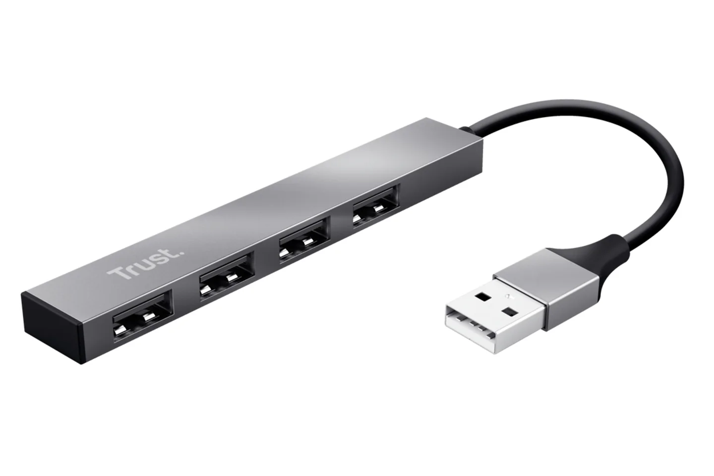 HUB USB TRUST 4 PUERTOS HALYX ALUMINIO-23786