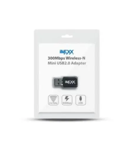 [6315824182554] ANTENA USB WiFi 4 IMEXX MINI 300Mbps
