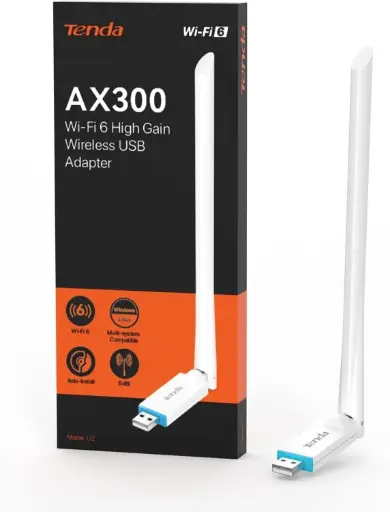 [6932849424027] ANTENA USB WiFi 6 TENDA W311MI AX300 150Mbps 2.4Ghz