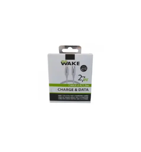 [7592248025752] CABLE WAKE TIPO C A 8 PINES 1.8m 27W