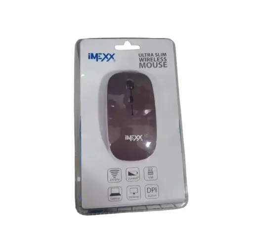 [1957359932300] MOUSE INAL IMEXX 1200dpi ULTRA SLIM 26307 MARRON