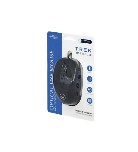 [728662223505] MOUSE UNNO TEKNO TREK NEGRO USB
