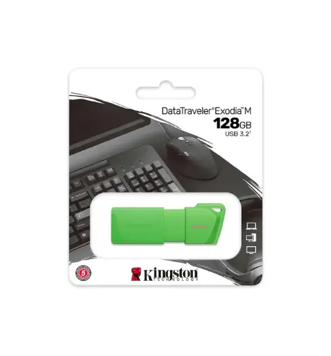 [740617338560] PENDRIVE KINGSTONE 128GB USB 3.2 EXODIA VERDE
