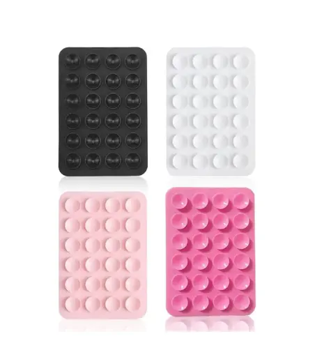 [01709] SILICONE PARA CELULAR NEGRO-BLANCO-ROSA