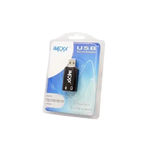 [1957359972245] TARJETA DE AUDIO 3D IMEXX  5.1 - USB