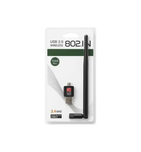 [8699258561108] ADAPTADOR WIFI USB 1200 C/ANTENA GEN