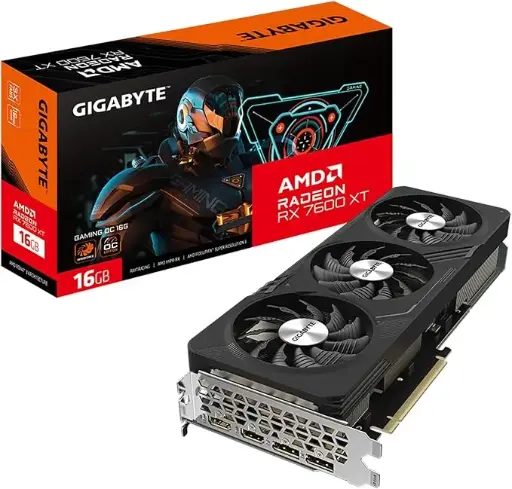 [4719331354251] Tarjeta de Video GIGABYTE RADEON RX 7600 XT Gaming OC 16GB  128-bit GDDR6