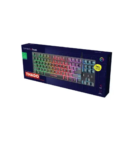 [8713439240672] TECLADO GAMING TRUST GXT 833 THADO TKL USB ANTI-GHOSTING NEGRO 24067-02