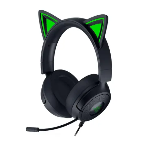 [8887910061121] AUDIFONO RAZER KRAKEN KITTY V3 X EDICION GATITO 7.1 ENVOLVENTE 3.5MM NEGRO