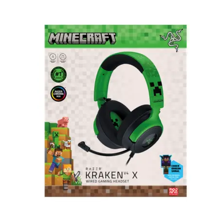 [8887910061534] AUDIFONO RAZER KRAKEN V4 X EDICION MINECRAFT  7.1 SURROUND 
