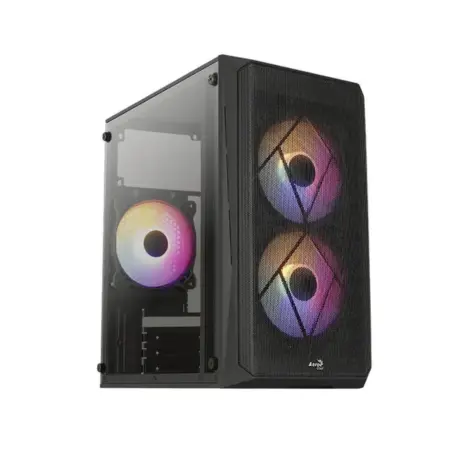 [4711530960516] CASE AEROCOOL MINI TOWER RGB P300C 3 FAN COOLER CP3105