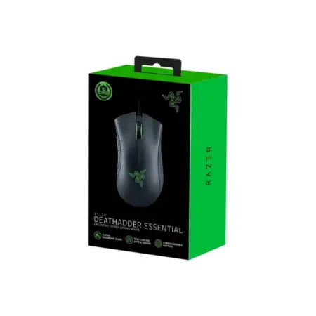 [8886419333272] MOUSE RAZER DEATHADDER ESSENTIAL ERGONOMICO NEGRO 5 BOTONES SENSOR OPTICO 6400 DPI